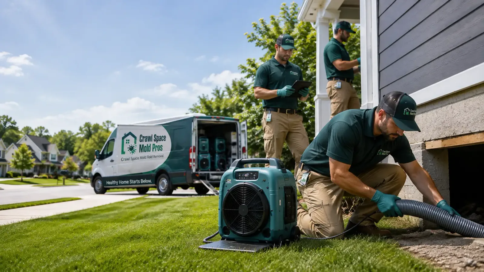 Crawl Space Mold Removal in Unionville, MI